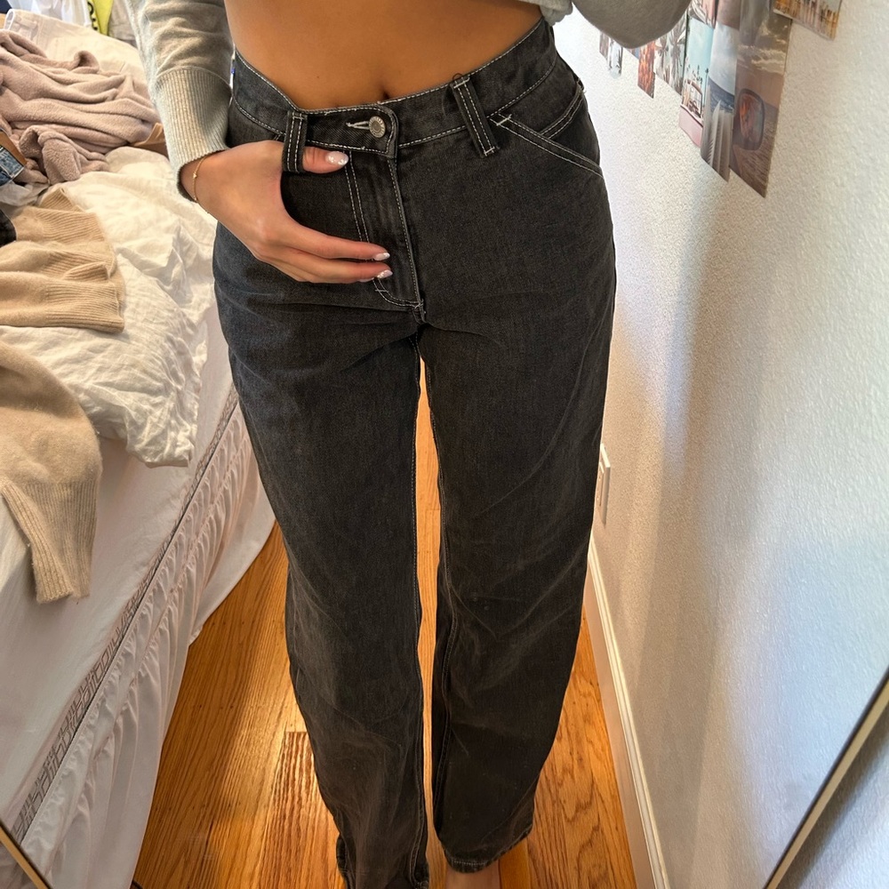 brandy melville black cargo jeans